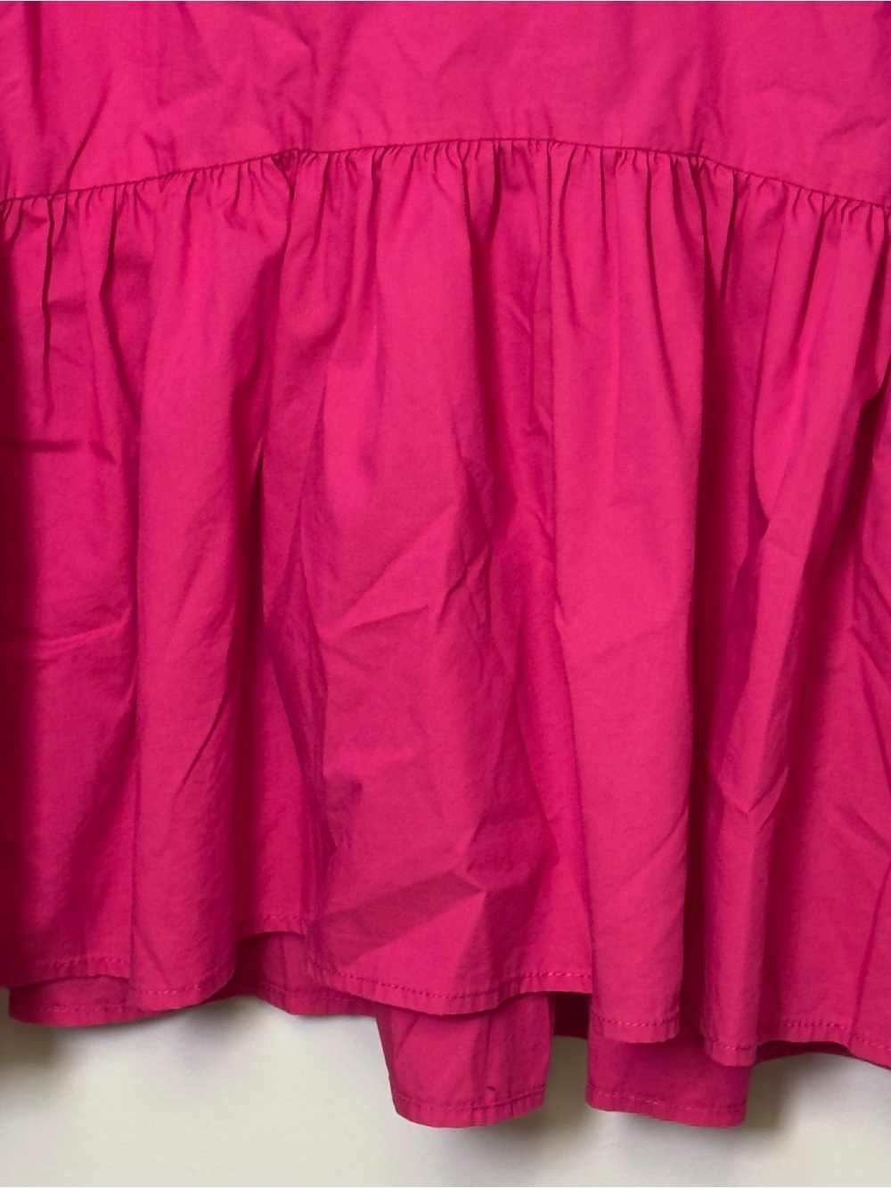 Marc New York Fuchsia Pink Ruffle Sleeve Peasant Top Women’s Size XL - Picture 5 of 7